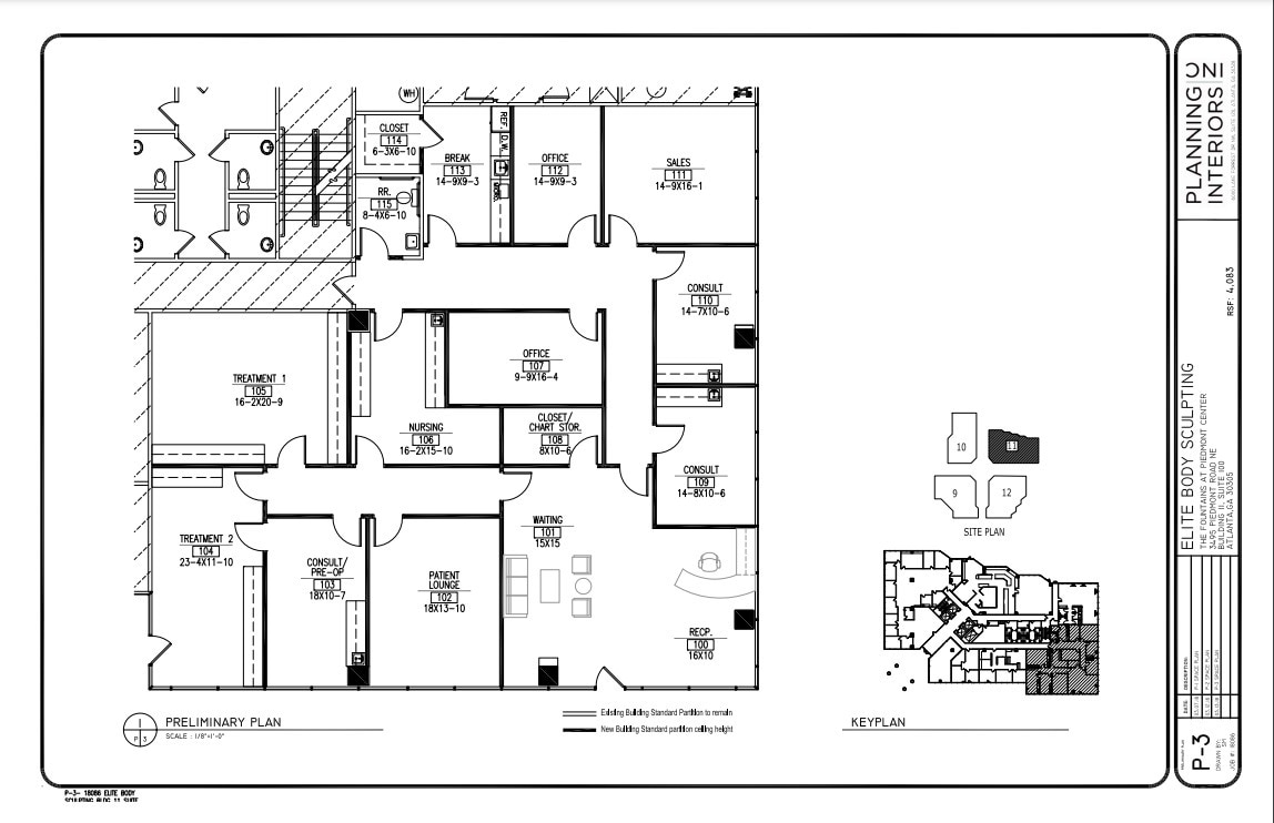3495 Piedmont Rd NE, Atlanta, GA à louer Plan d’étage– Image 1 sur 1