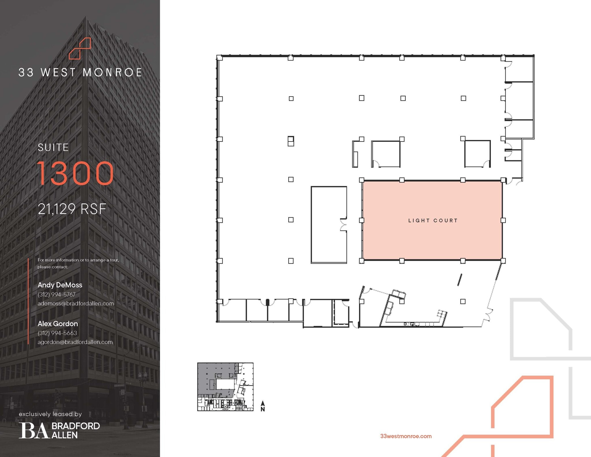 33 W Monroe St, Chicago, IL à louer Plan d’étage– Image 1 sur 6