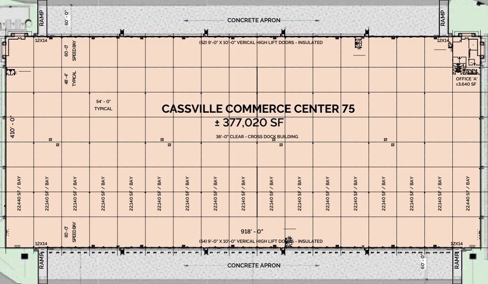 800 Cassville White Rd SE, Cartersville, GA à louer - Plan d’étage – Image 2 sur 4