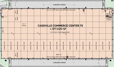 800 Cassville White Rd SE, Cartersville, GA à louer Plan d’étage– Image 2 sur 4