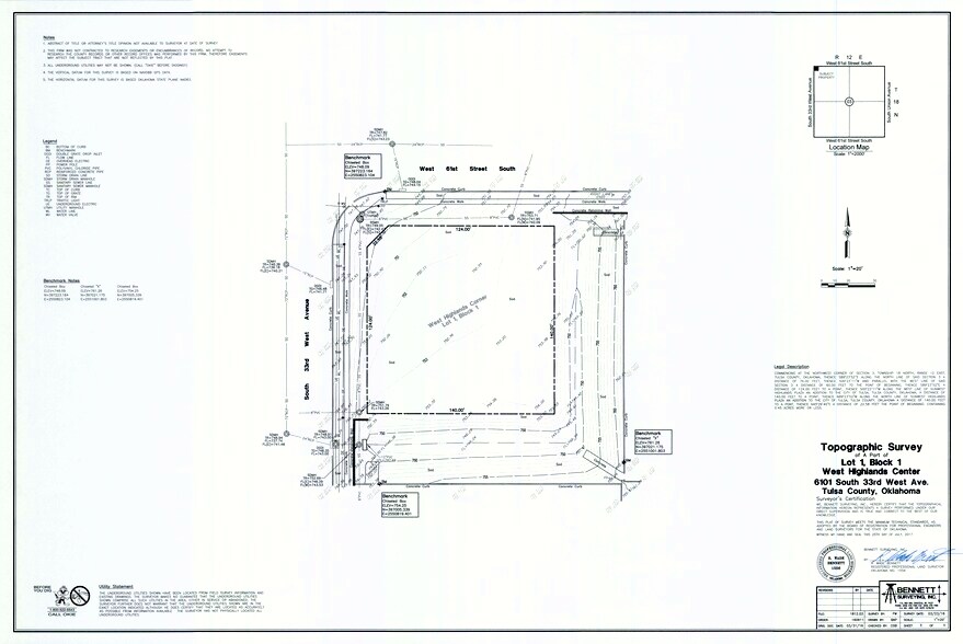 6101 S 33rd W Ave, Tulsa, OK à vendre - Plan cadastral – Image 2 sur 2