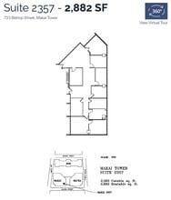733 Bishop St, Honolulu, HI à louer Plan d’étage– Image 1 sur 1