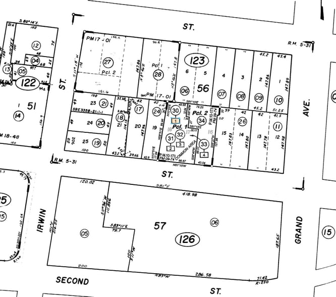 516-522 3rd St, San Rafael, CA à louer - Plan cadastral – Image 3 sur 7