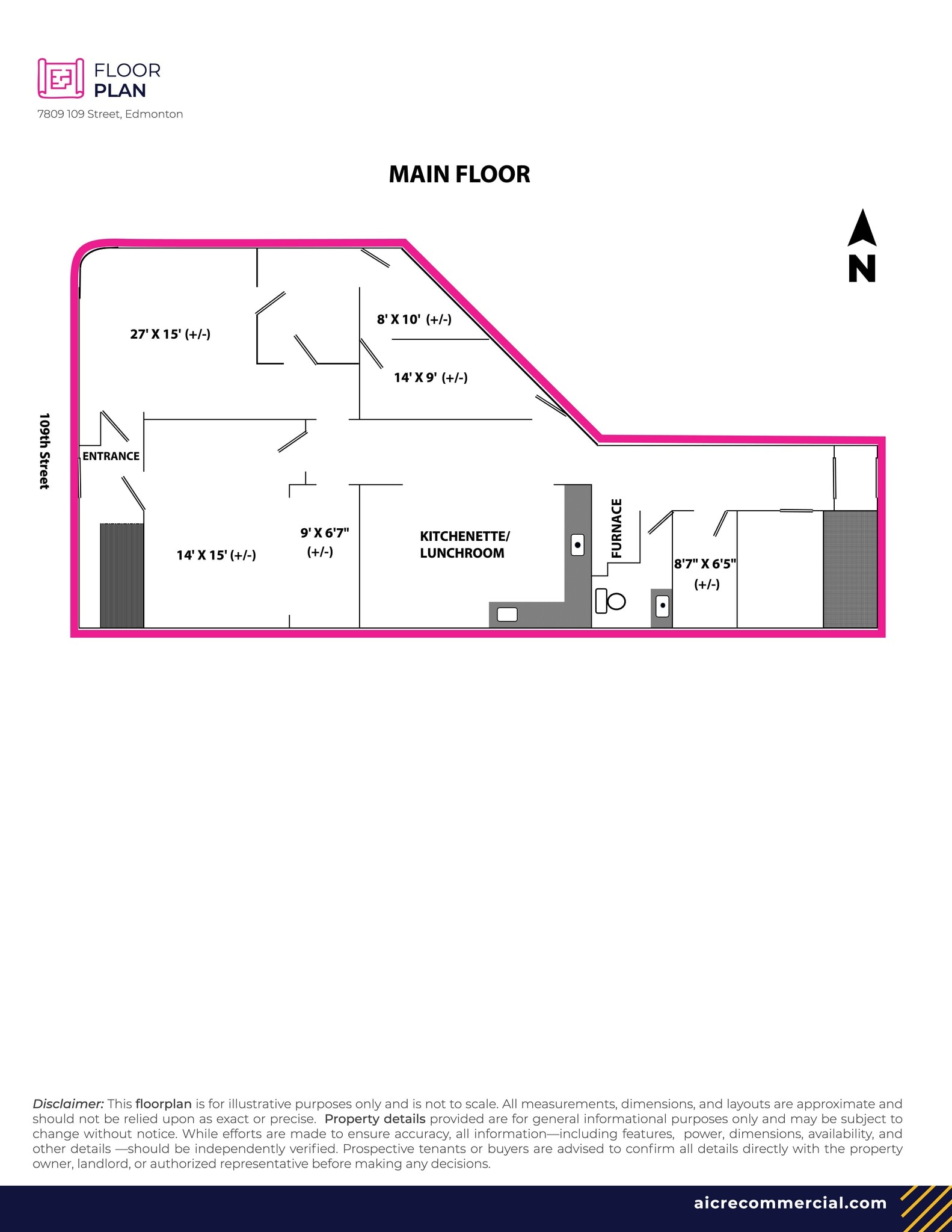 7809 109 St NW, Edmonton, AB à louer Plan de site– Image 1 sur 9