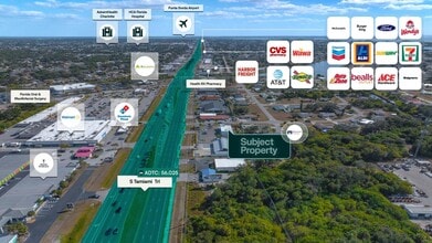 2105 Tamiami Trl, Port Charlotte, FL - Vue aérienne vue de carte