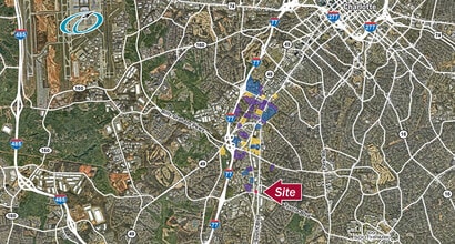 1101 Tyvola Rd, Charlotte, NC - VUE AÉRIENNE vue de carte - Image1