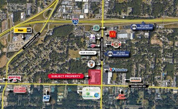 8824 Geyer Springs Rd, Little Rock, AR - Vue aérienne vue de carte
