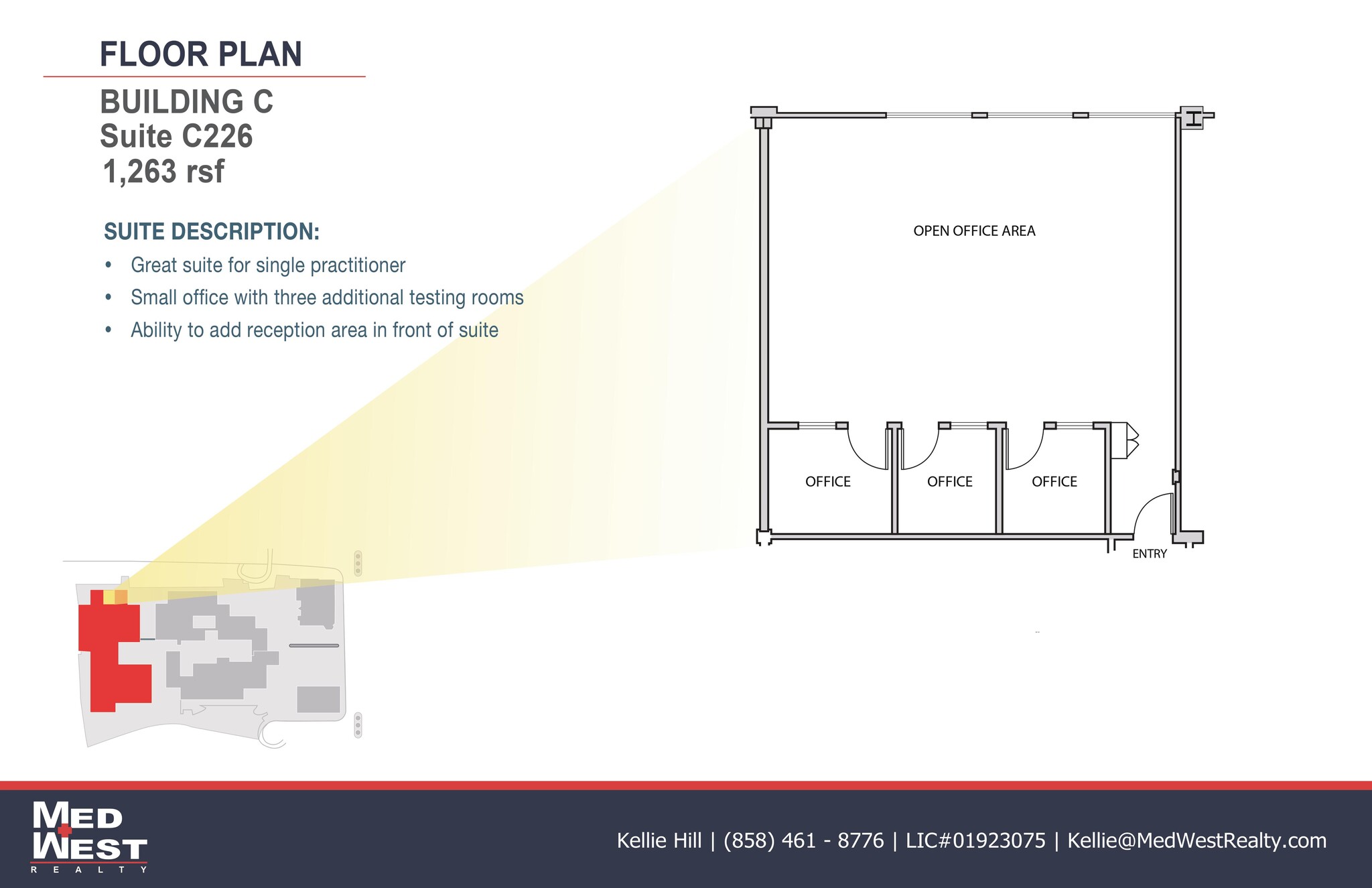 8950 Villa La Jolla Dr, La Jolla, CA à louer Plan d’étage– Image 1 sur 1