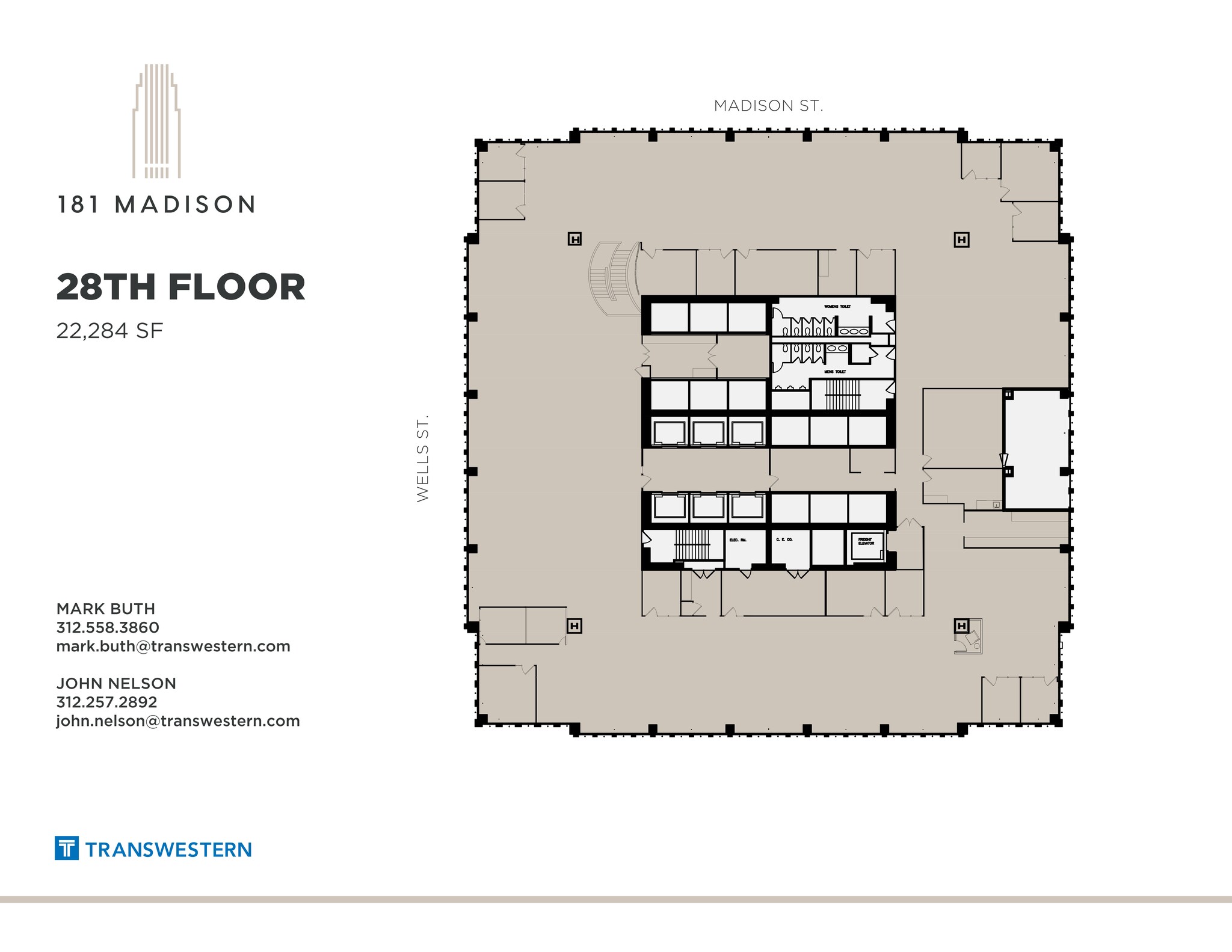 181 W Madison St, Chicago, IL à louer Plan de site– Image 1 sur 2
