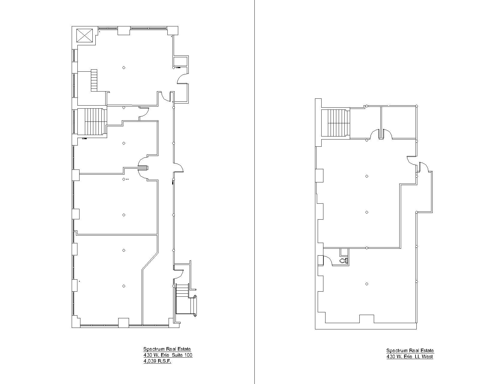 430 W Erie St, Chicago, IL à louer Plan d’étage– Image 1 sur 1
