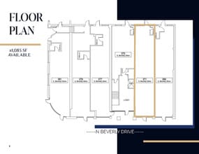 269-281 S Beverly Dr, Beverly Hills, CA à louer Plan d’étage– Image 1 sur 9