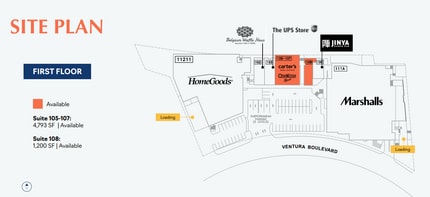 11211-11239 Ventura Blvd, Studio City, CA à louer Plan de site– Image 1 sur 1