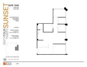 6430 W Sunset Blvd, Los Angeles, CA à louer Plan d’étage– Image 1 sur 1