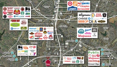 14200 Falls of Neuse Rd, Wake Forest, NC - VUE AÉRIENNE  vue de carte - Image1