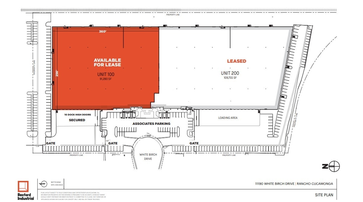 11190 White Birch Dr, Rancho Cucamonga, CA à louer Plan de site– Image 1 sur 2