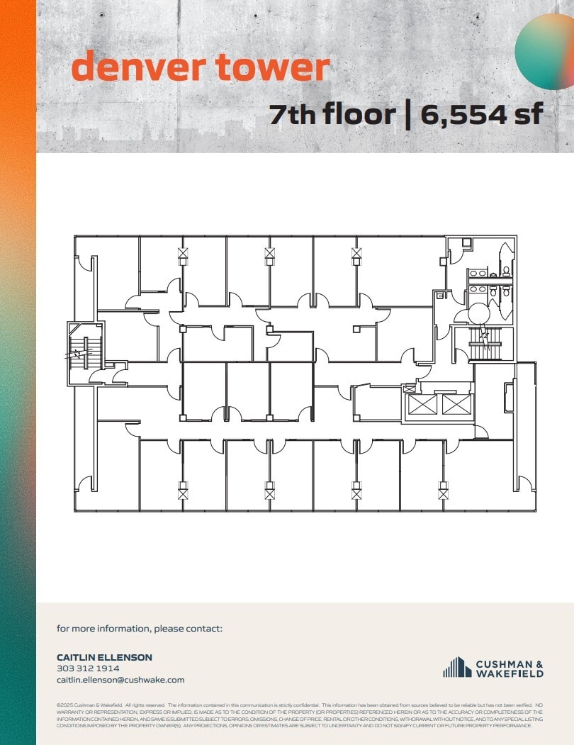 1905 Sherman St, Denver, CO à louer Plan d’étage– Image 1 sur 1