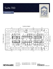 950 17th St, Denver, CO à louer Plan d’étage– Image 1 sur 1