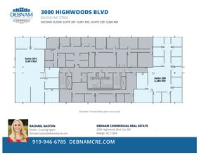 3000 Highwoods Blvd, Raleigh, NC à louer Plan d’étage– Image 1 sur 1