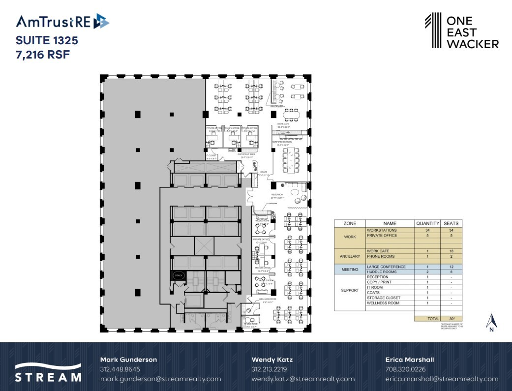 1 E Wacker Dr, Chicago, IL à louer Plan d’étage– Image 1 sur 7