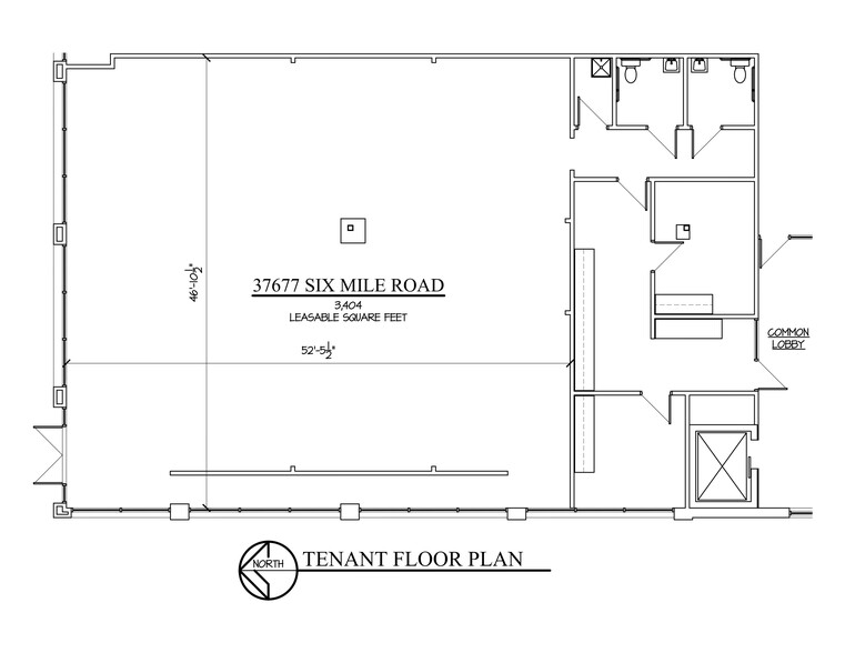 37655-37699 6 Mile Rd, Livonia, MI à louer - Plan d’étage – Image 2 sur 4