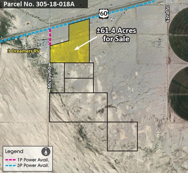US-60 & McVay Rd, Bouse, AZ à vendre - Photo de l’immeuble – Image 1 sur 2