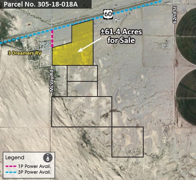 US-60 & McVay Rd, Bouse, AZ à vendre Photo de l’immeuble– Image 1 sur 3