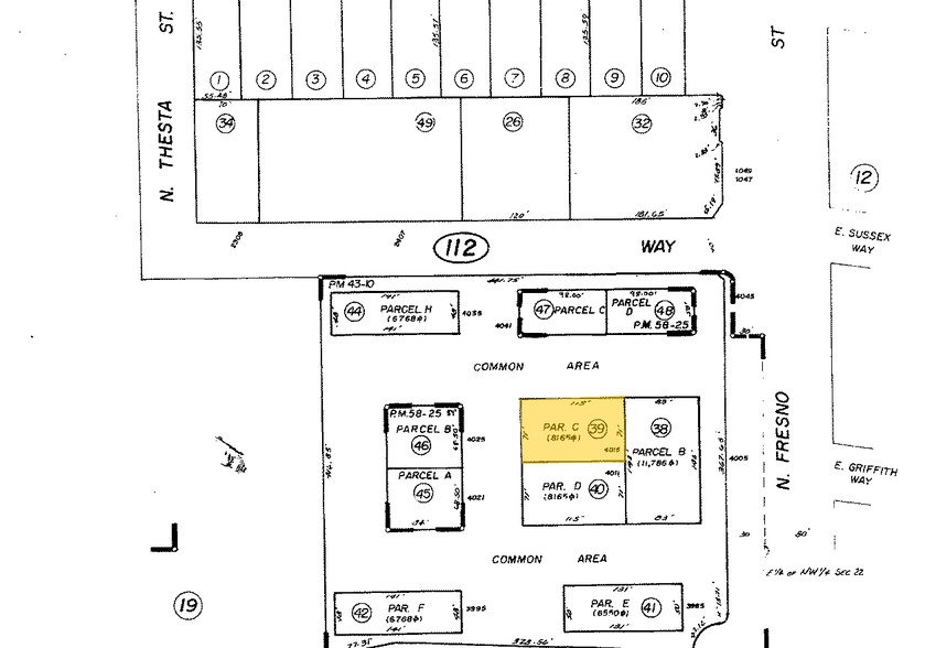 4011 N Fresno St, Fresno, CA à louer - Plan cadastral – Image 3 sur 3