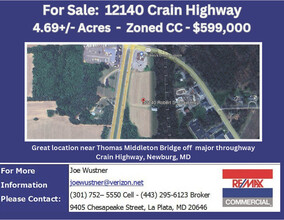 12140 Robert S. Crain Hwy, Newburg, MD - VUE AÉRIENNE  vue de carte