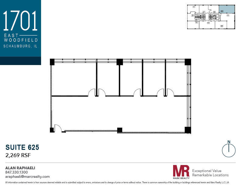 1701 E Woodfield Rd, Schaumburg, IL à louer Plan d’étage– Image 1 sur 1