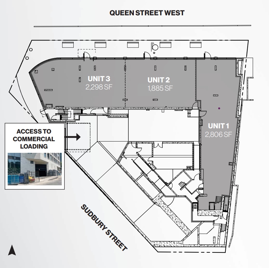1181 Queen St W, Toronto, ON à louer Plan d’étage– Image 1 sur 1