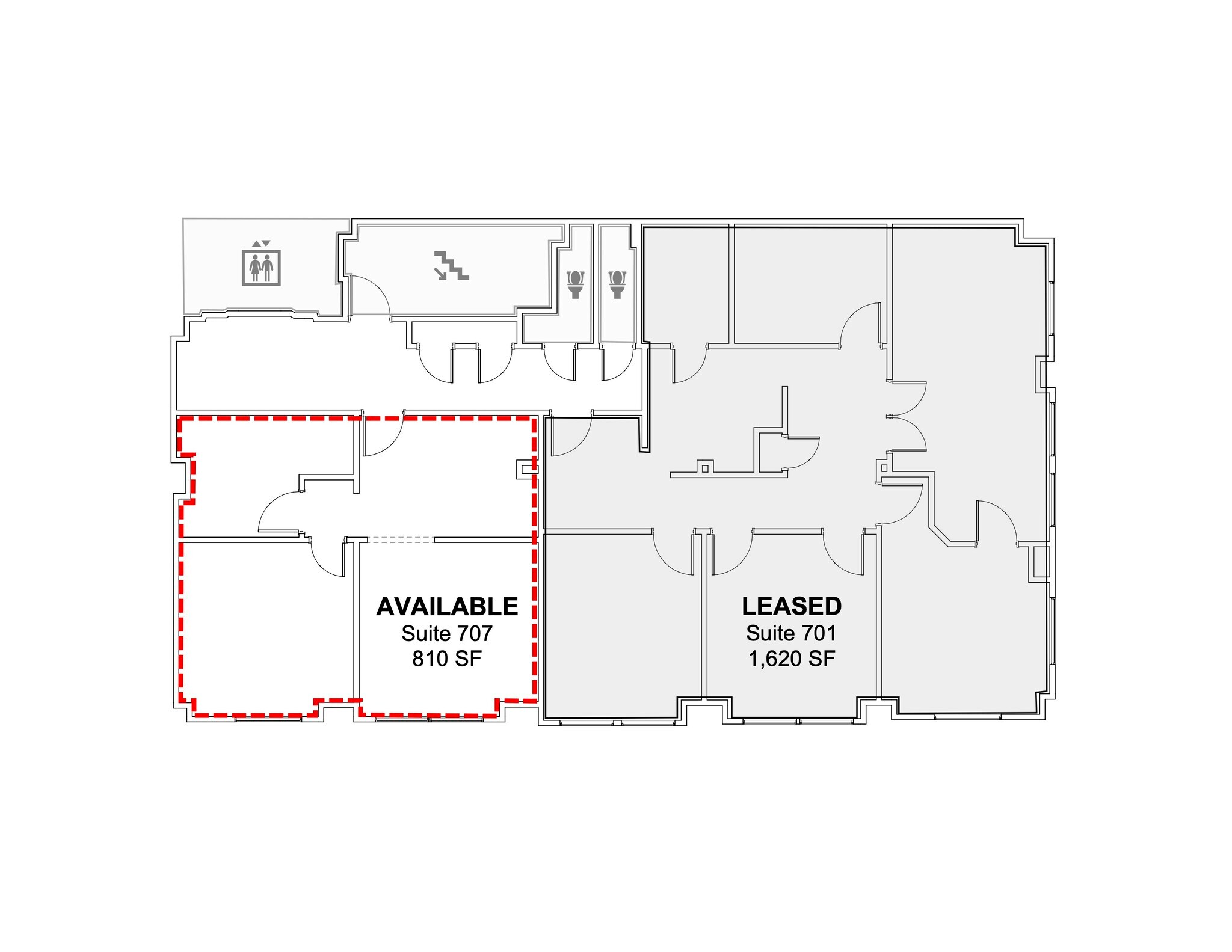 156-160 E Market St, Indianapolis, IN à louer Plan d’étage– Image 1 sur 1
