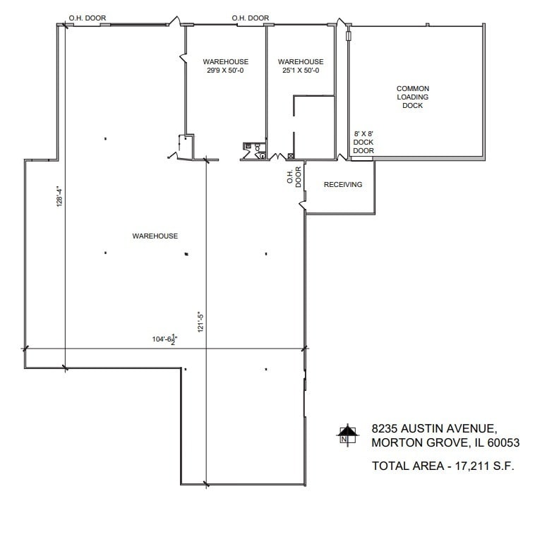 8220-8290 Austin Ave, Morton Grove, IL à louer Plan d’étage– Image 1 sur 2