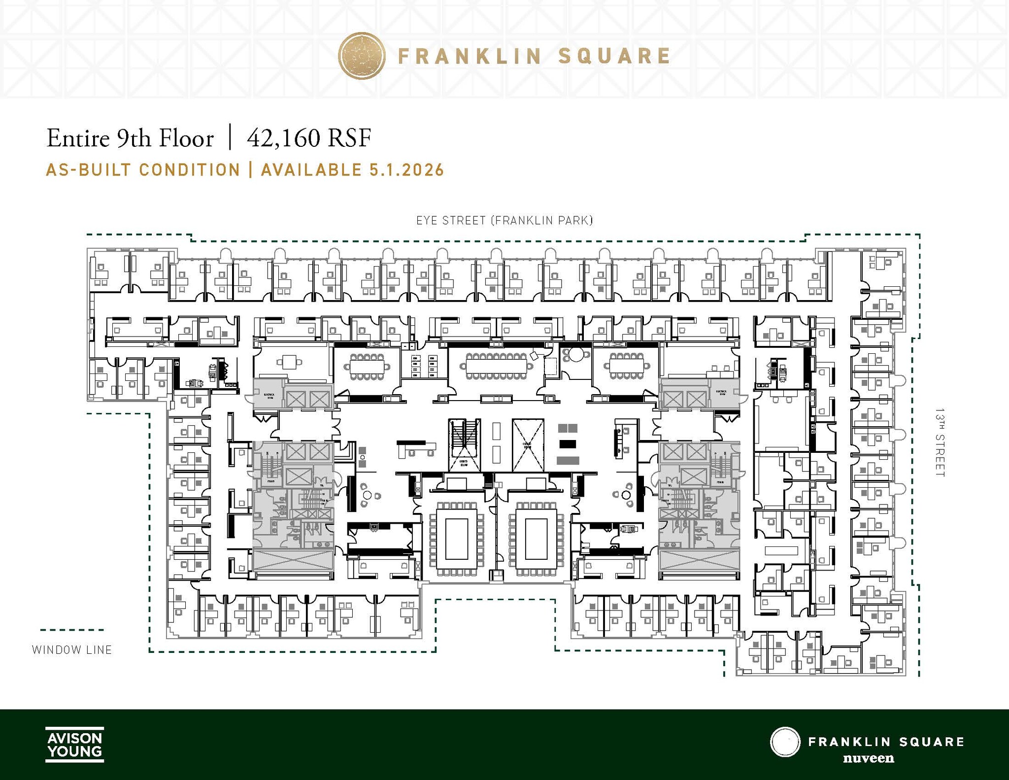 1300 I St NW, Washington, DC à louer Plan d’étage– Image 1 sur 2