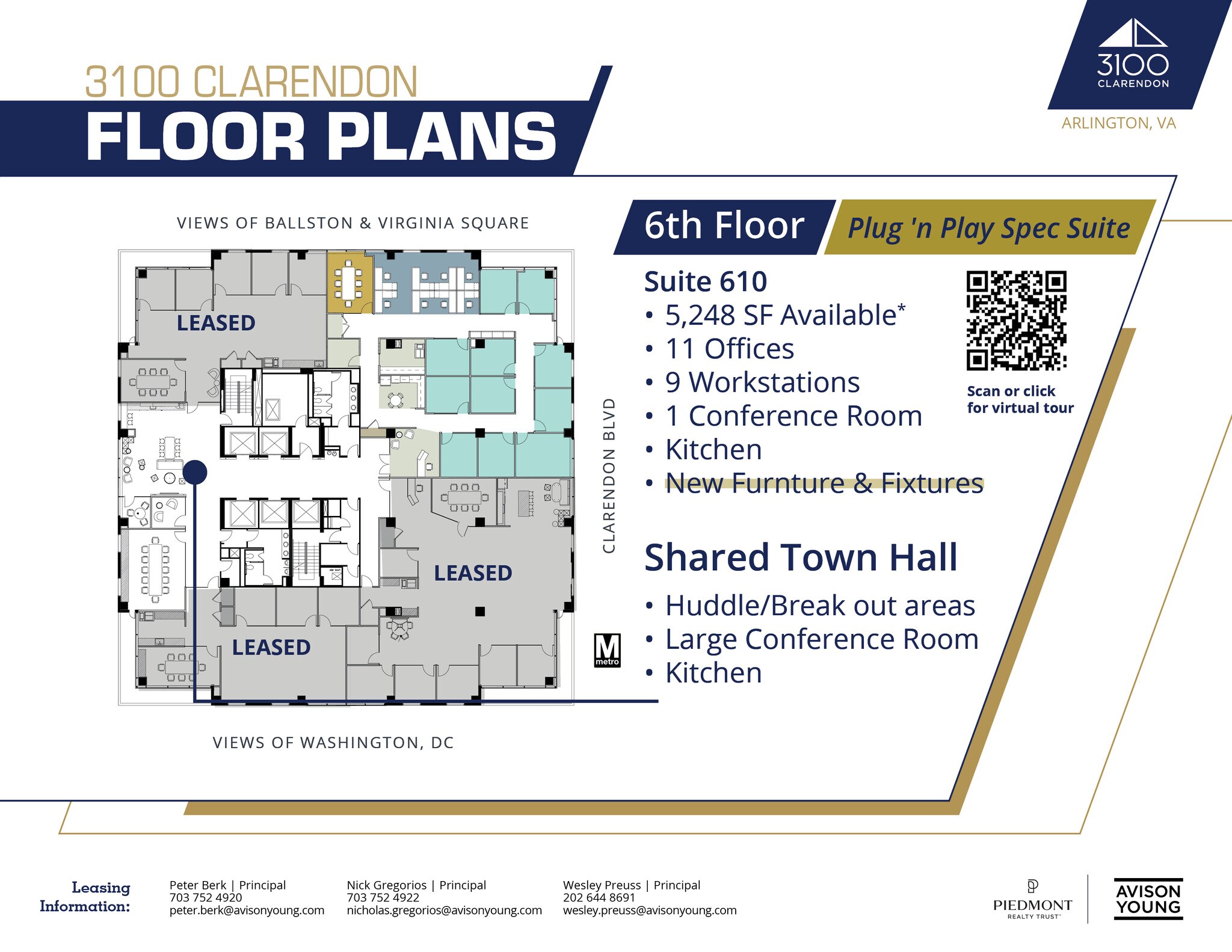 3100 Clarendon Blvd, Arlington, VA à louer Plan d’étage– Image 1 sur 1