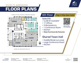 3100 Clarendon Blvd, Arlington, VA à louer Plan d’étage– Image 1 sur 1