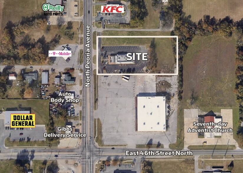 4641 N Peoria Ave, Tulsa, OK à vendre - Aérien – Image 1 sur 1