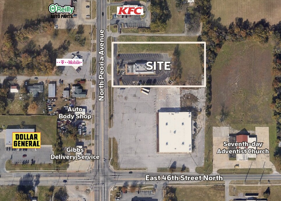 4641 N Peoria Ave, Tulsa, OK à vendre Aérien– Image 1 sur 2