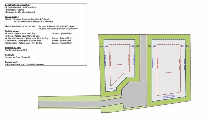 Terrain dans SAINT-JEAN-D'ILLAC à vendre - Plan de site – Image 2 sur 2