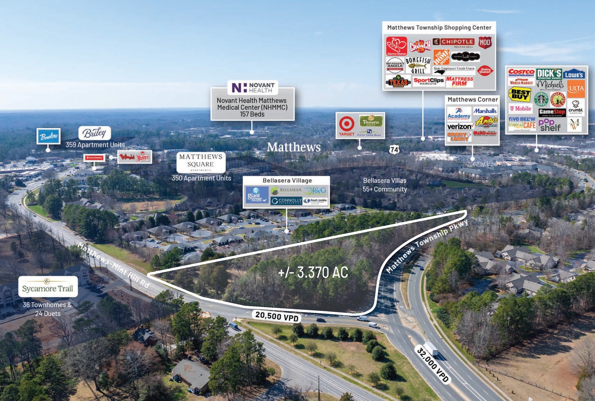 2930 Matthews Township Pkwy, Matthews, NC à vendre Photo principale– Image 1 sur 8