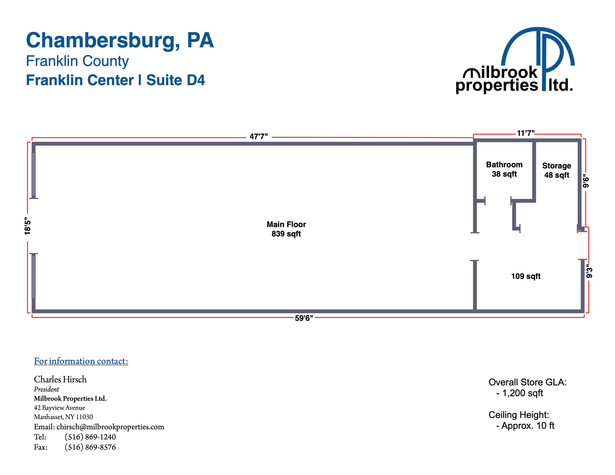 1320 Lincoln Way E, Chambersburg, PA à louer Photo intérieure– Image 1 sur 10