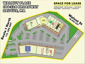 214 Broadway, Saugus, MA à louer Plan de site– Image 2 sur 2