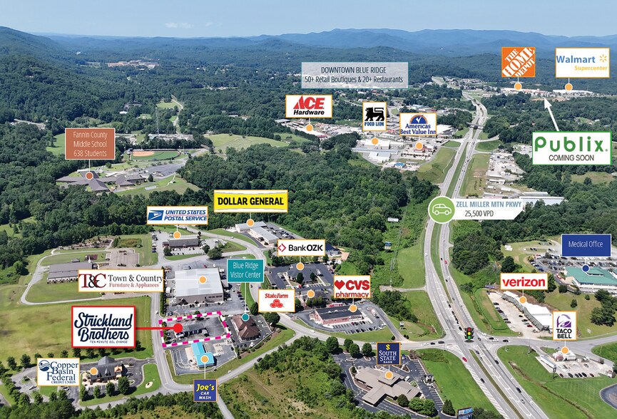 126 Orvin Lance Dr, Blue Ridge, GA à vendre - Photo de l’immeuble – Image 3 sur 4