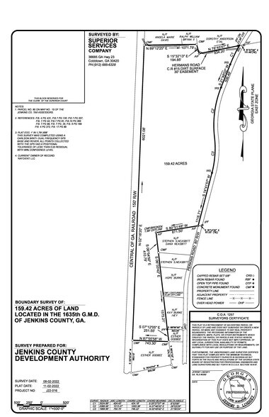 Old Perkins Road, Millen, GA à vendre - Plan cadastral – Image 2 sur 3