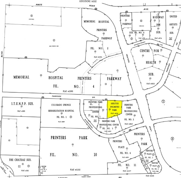 245 Parkside Dr, Colorado Springs, CO à louer - Plan cadastral – Image 3 sur 3