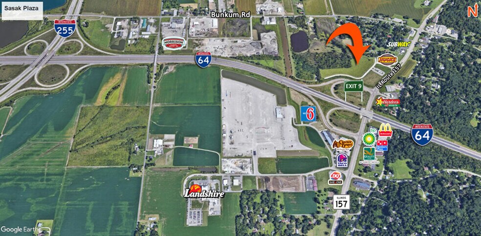 NW Quadrant of I-64 and IL-157, Caseyville, IL à louer - Aérien – Image 3 sur 3