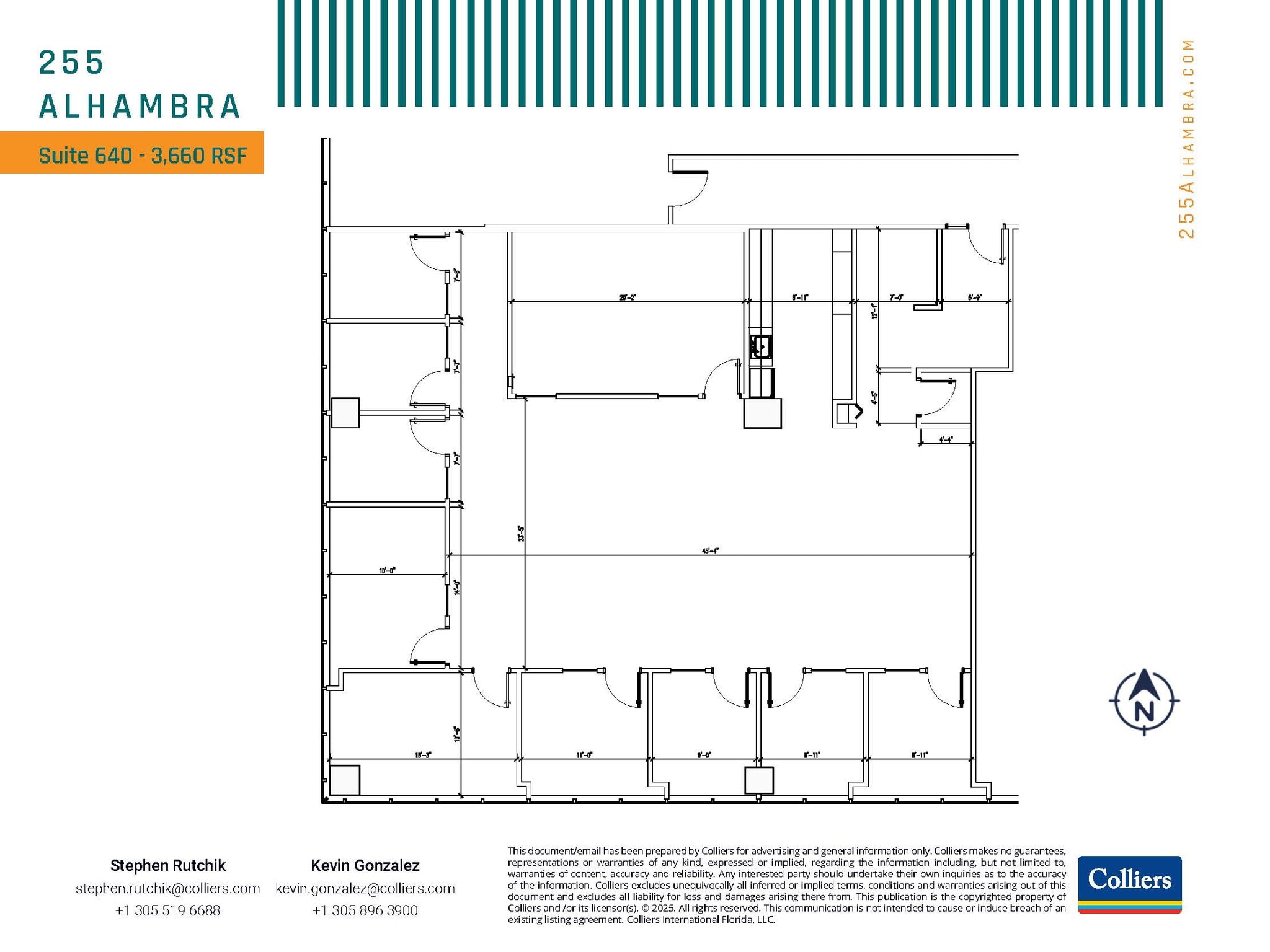 255 Alhambra Cir, Coral Gables, FL à louer Plan d’étage– Image 1 sur 1