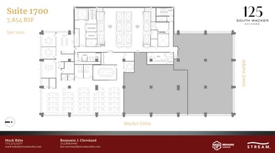 125 S Wacker Dr, Chicago, IL à louer Plan d’étage– Image 1 sur 1