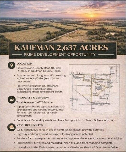 13358 County Road 109, Kaufman, TX à vendre Photo de l’immeuble– Image 1 sur 2