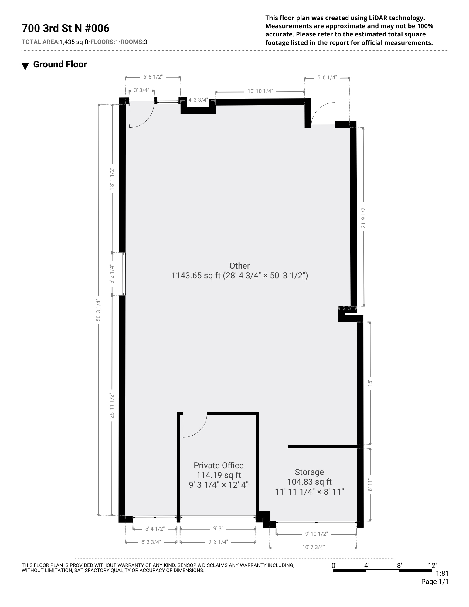700 N 3rd St, La Crosse, WI à louer Plan d’étage type– Image 1 sur 34
