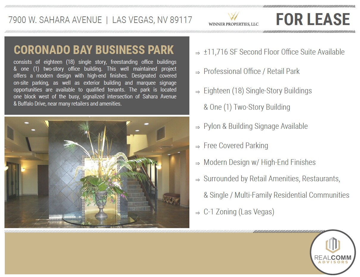 7900 W Sahara Ave, Las Vegas, NV à louer Photo de l’immeuble– Image 1 sur 13